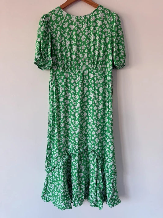 New Look Green Floral Midi Dress, photo 2 of 5