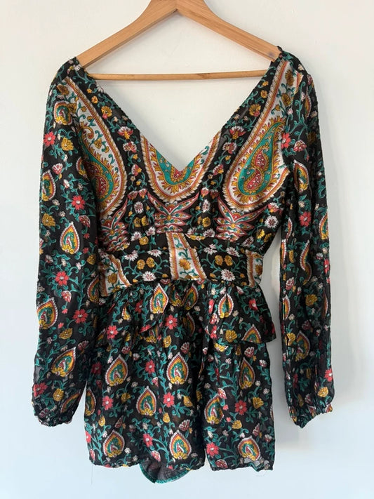 River Island Paisley Patterned Playsuit, photo 2 of 5