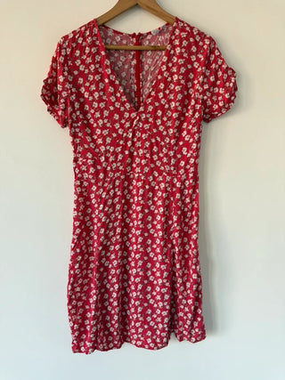 Gap Red Floral Dress, preloved