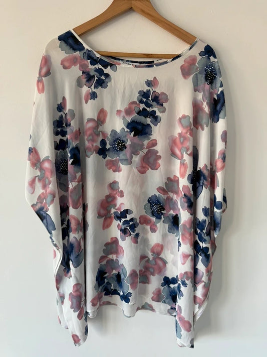 Evans Floral Patterned Blouse, photo 2 of 5