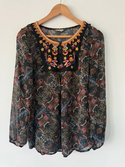 M&CO Patterned Blouse, photo 2 of 5