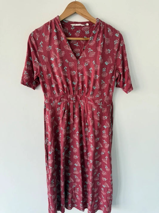 Sea Salt Cornwall Pink Floral Summer Dress, photo 2 of 5
