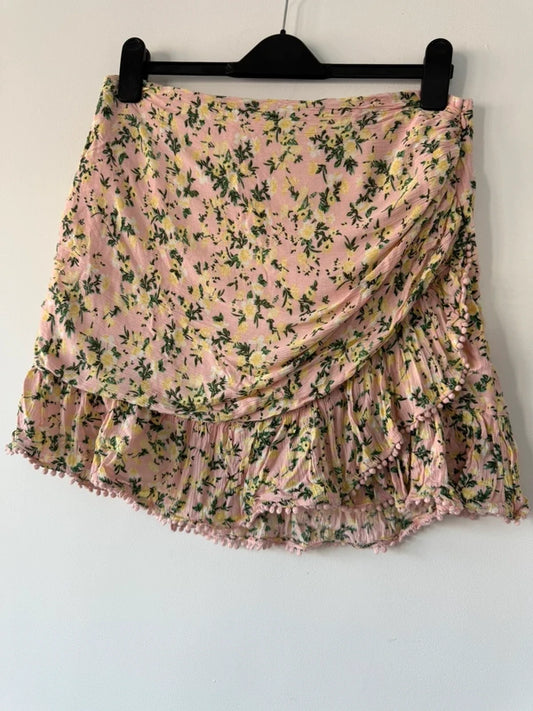 New Look Pink Floral Summer Skirt, photo 2 of 4