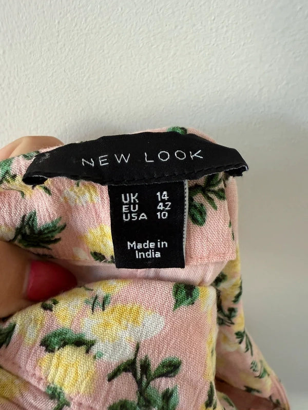 New Look Pink Floral Summer Skirt, photo 4 of 4