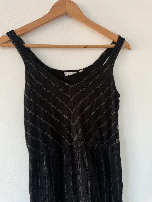 Fat Face Black Striped Button Jumpsuit, photo 5 of 5