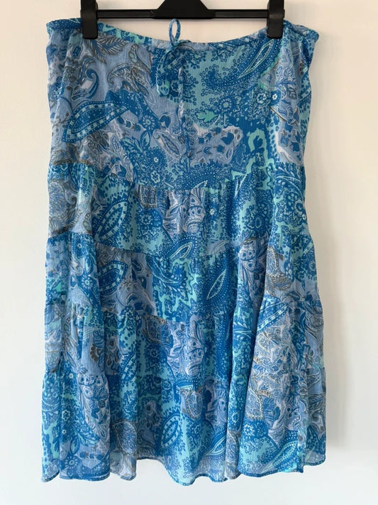EWM Pure Classics Blue Print Summer Long Skirt, photo 2 of 5