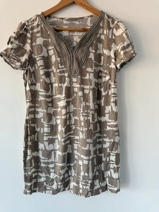 M&S Patterned Linens Style Tunic, preloved