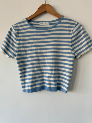 Primark Blue and White Striped Top, preloved