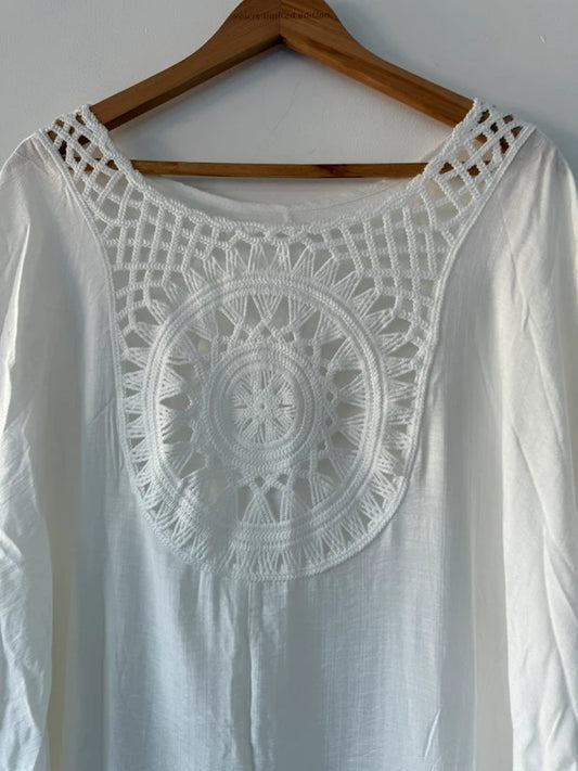 Shein Cream Cover Up, photo 2 of 5