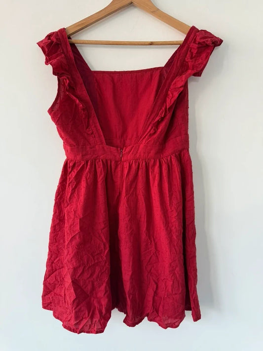 Shein Red Summer Flowy Dress, photo 2 of 3