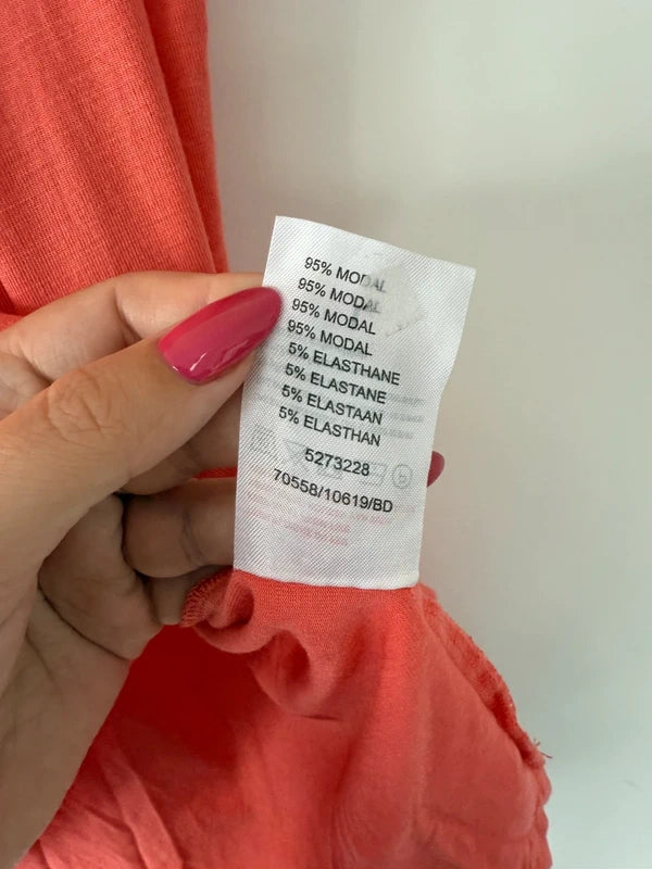 Damart Coral Orange T Shirt, photo 4 of 4