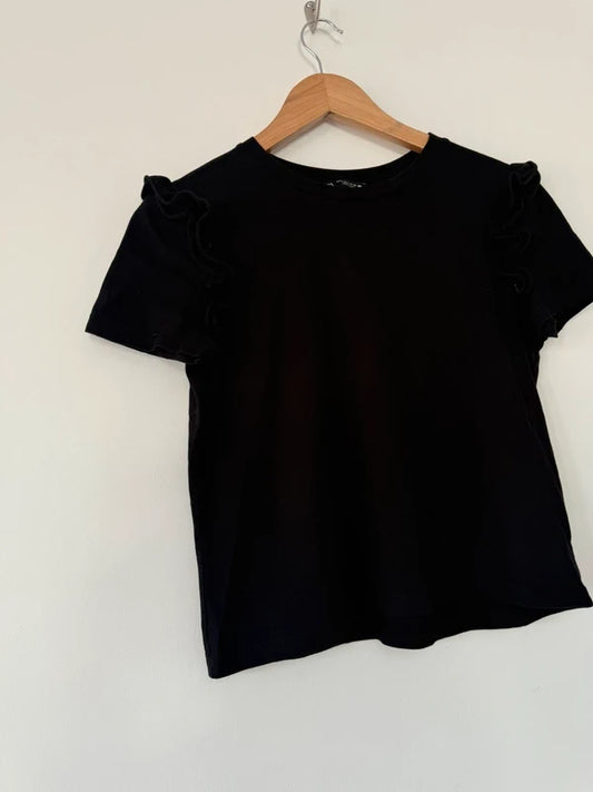 Zara Black Crop T Shirt, photo 2 of 3