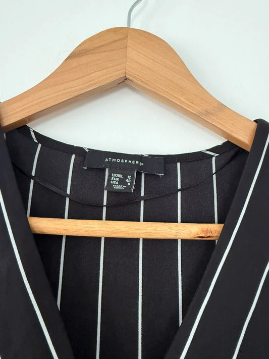 Atmosphere Black Striped Shirt, photo 2 of 2