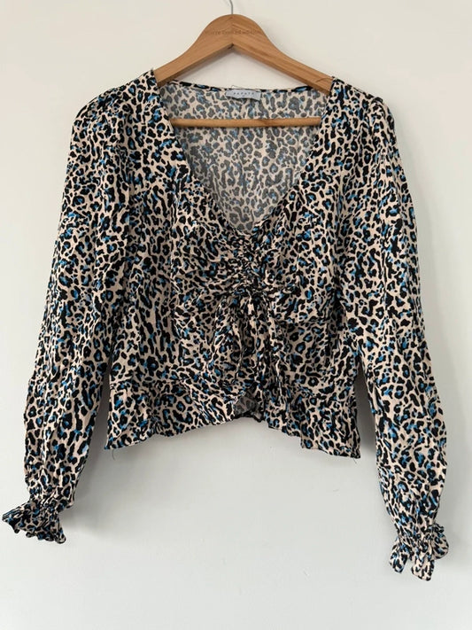 Papaya Leopard Style Long Sleeve Top, photo 2 of 4