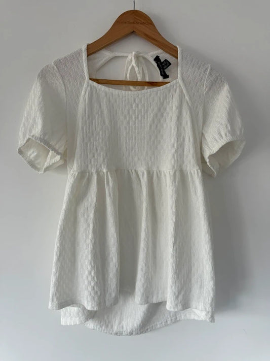 New Look Cream Peplum Top, photo 2 of 4