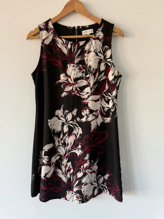 Apricot Floral Patterned Dress, preloved
