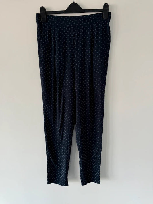 Marks and Spencer’s Blue Patterned Trousers Size 10 Long, photo 2 of 4
