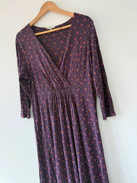 East Purple Floral Patterned Dress, photo 2 of 5