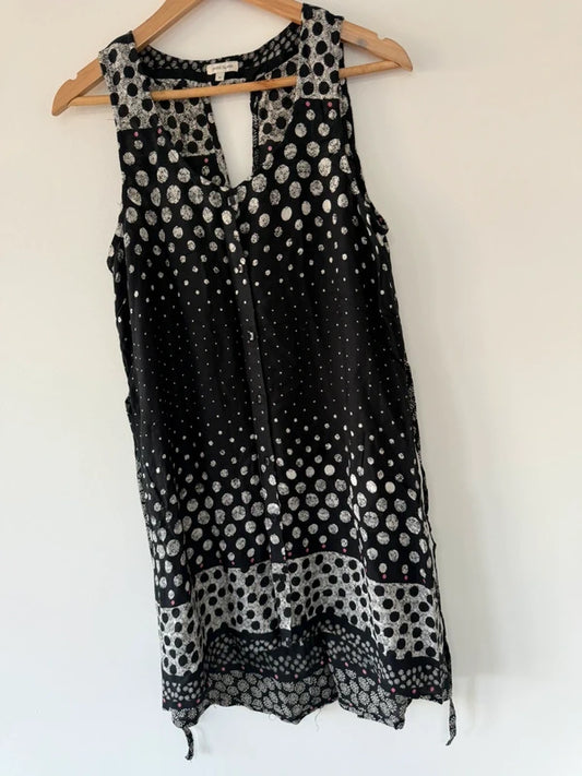 River Island Black Tunic Patterned Blouse, photo 2 of 5