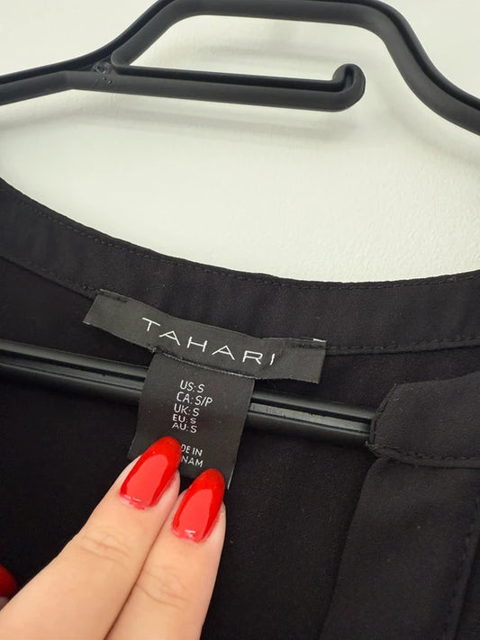 Tahari Black Pocket Blouse, photo 2 of 2