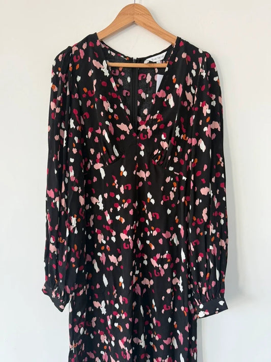 Everbelle Black Leopard Print Jumpsuit, photo 2 of 5