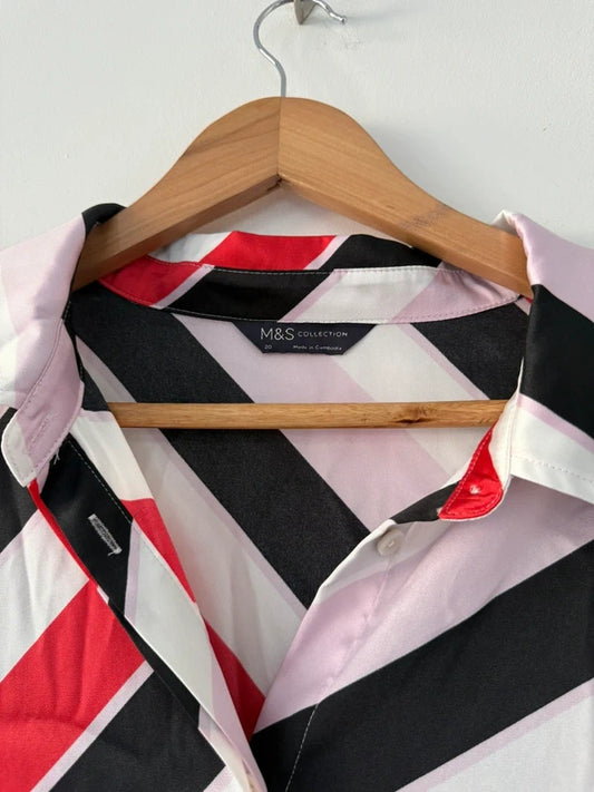 Marks and Spencer’s Striped Satin Shirt, photo 2 of 4