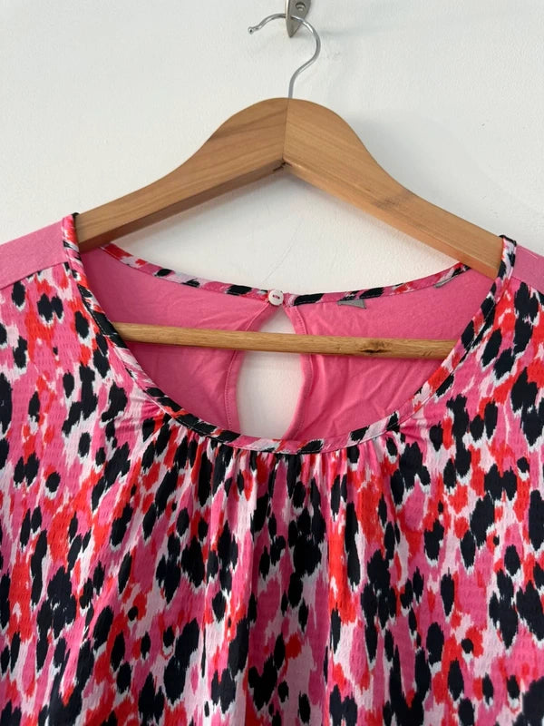 M&S Pink Patterned Blouse, photo 5 of 5