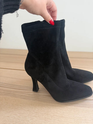 Linzi Black Sock Boots, preloved