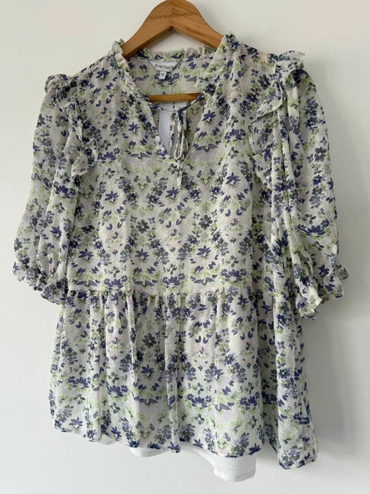Everbelle floral blouse, photo 2 of 5