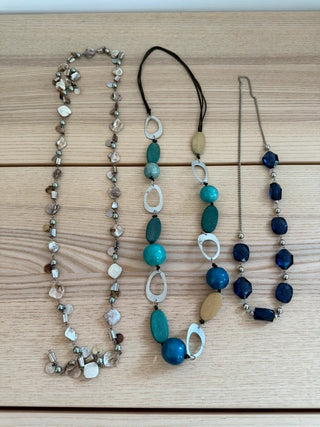Jewellery bead necklace bundle, preloved