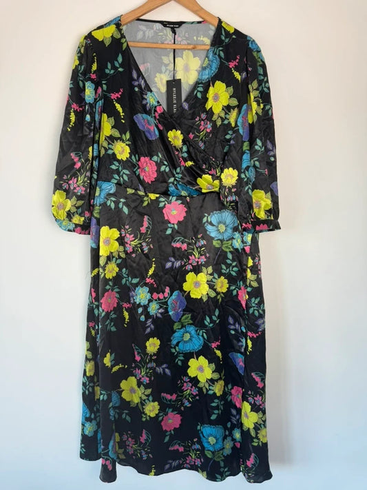 Myleeneklass colourful wrap dress, photo 2 of 4