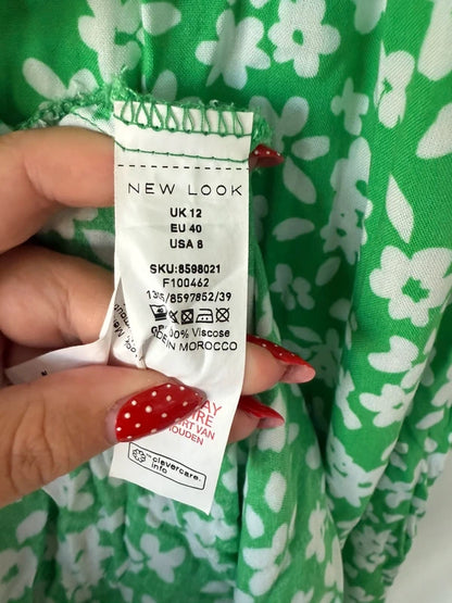New Look Green Floral Midi Dress, photo 5 of 5