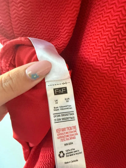 F&F Red Swimming Costume, photo 3 of 3