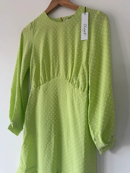 Closet Like Green Peplum Style Dress Size 8 New, photo 3 of 5