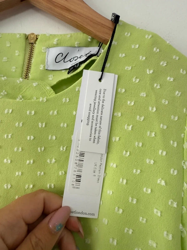 Closet Like Green Peplum Style Dress Size 8 New, photo 5 of 5