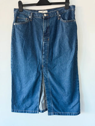 Mango Denim Midi Skirt, preloved