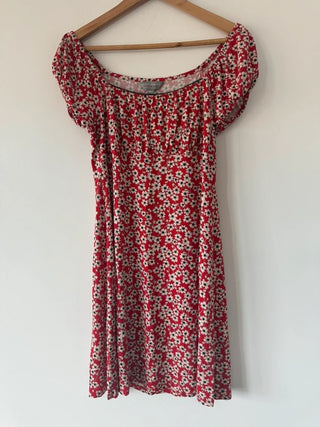 Dorothy Perkins Red Floral Dress, preloved