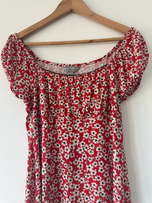 Dorothy Perkins Red Floral Dress, photo 3 of 5