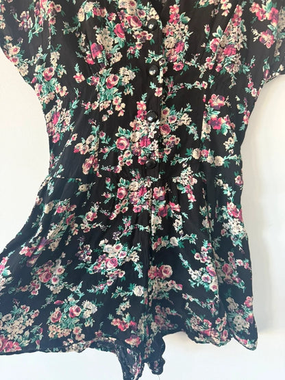 Evie Y2K Style Floral Playsuit, photo 3 of 5