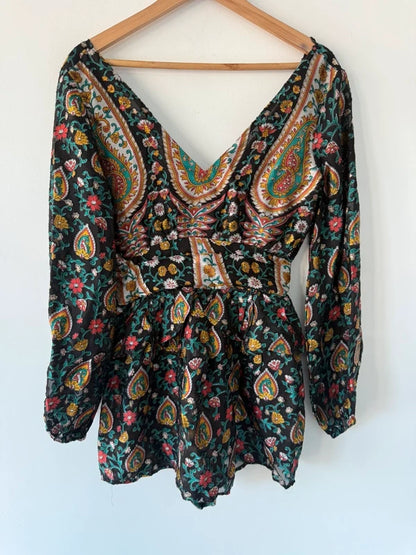 River Island Paisley Patterned Playsuit, photo 4 of 5