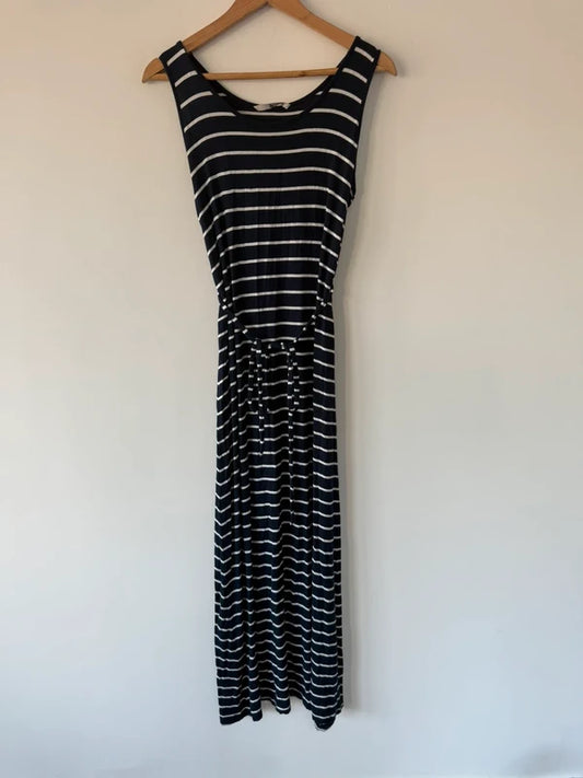 TU Blue Striped T Shirt Dress, preloved