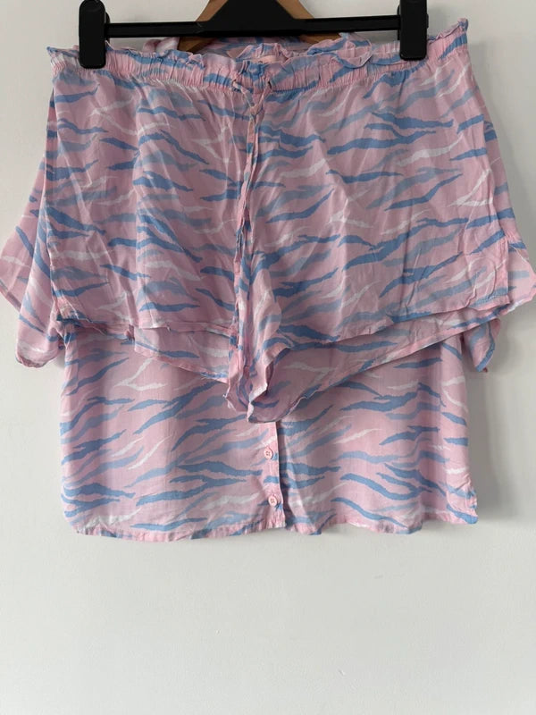 Boux Avenue Pink and Blue Pjama Set, photo 3 of 4