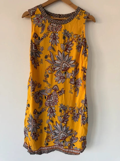Wallis Yellow Patterned Dress, photo 2 of 3