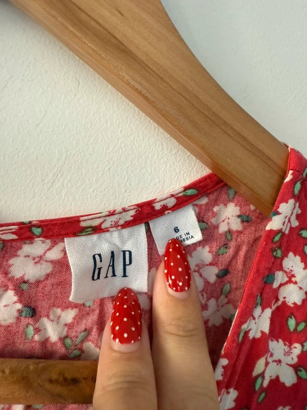 Gap Red Floral Dress, photo 4 of 4
