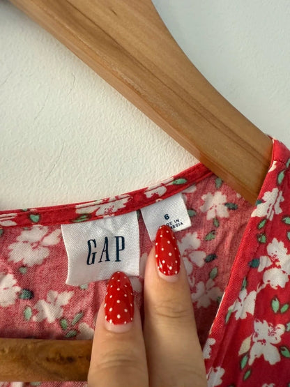 Gap Red Floral Dress, photo 4 of 4