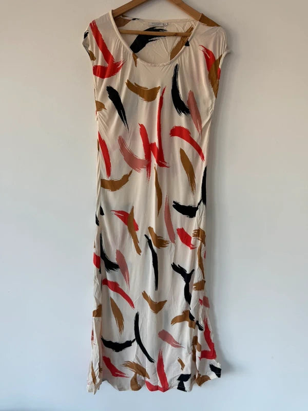 The Masai Cream Patterned Dress, preloved