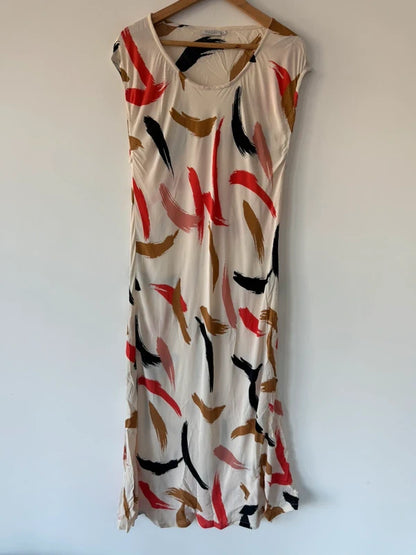The Masai Cream Patterned Dress, preloved