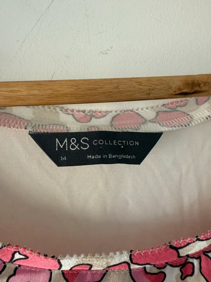 M&S Pink Leopard Print Vest Top, photo 3 of 5