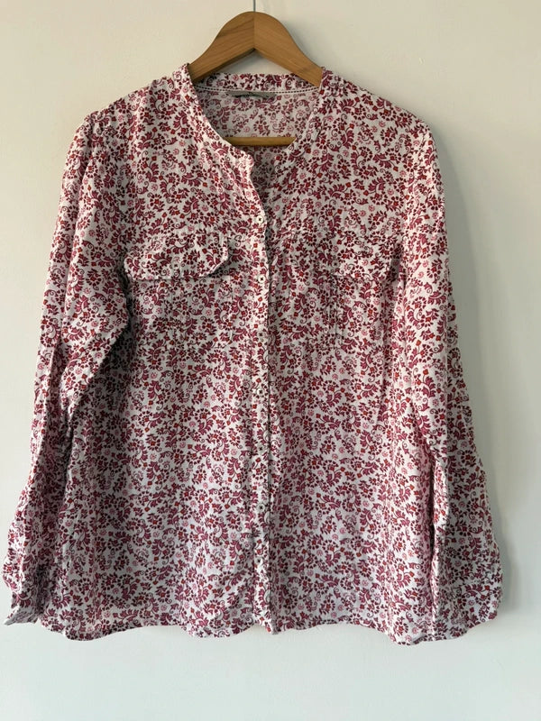 TU Linen Paisley Pattered Shirt, preloved