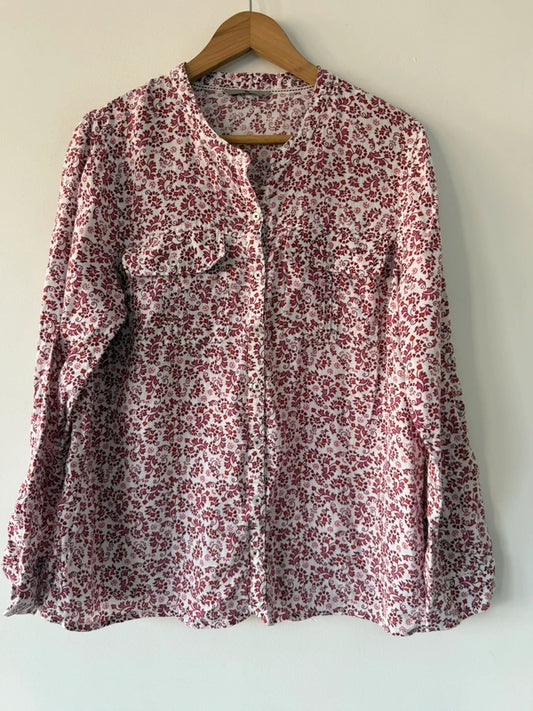 TU Linen Paisley Pattered Shirt, preloved
